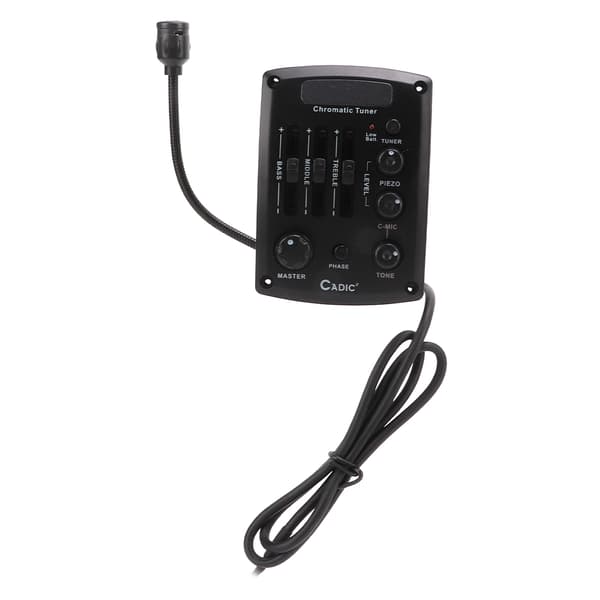 Guitar Pickup Equalizer Plast Elektroniske Komponenter Sort Musikinstrument Tilbehør