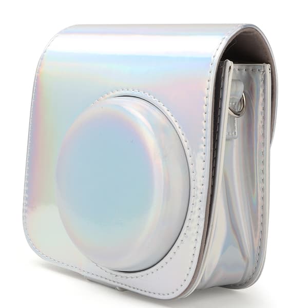 Skyddande väska med axelrem för Instax Mini 8/8+9 (Silver)