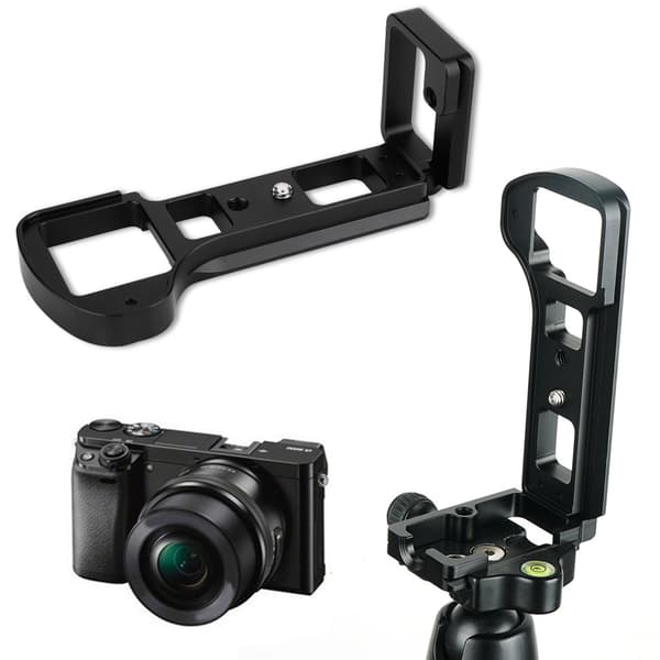 Metal Quick Release L-plade Håndgrebsholder til Sony A6500 Spejlløst Kamera