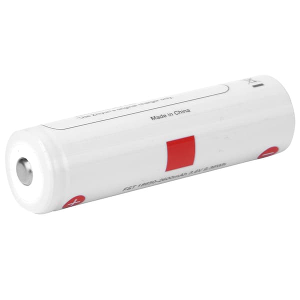 Tre 18650 oppladbare litiumbatterier tilbehør 2600mAh for stabilisator hvit