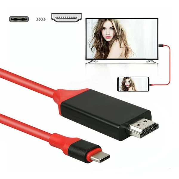 Type-C - HD Multimedia Interface -sovitin kaapelimuunnin, nopea 4K puhelimille ja tietokoneille