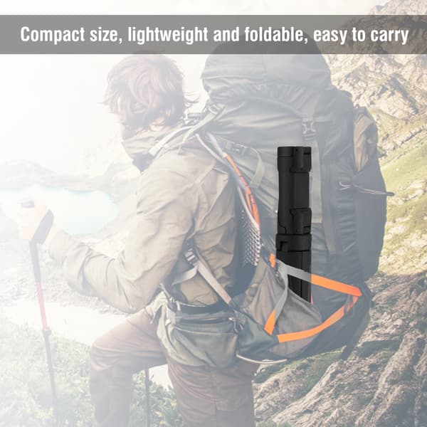 Mini Smartphone Klemme Clip Sammenfoldelig Telefon Stabil Holder Stativ (Sort)