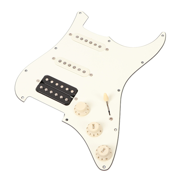 Elektrisk gitarr plektrumskydd vit laddad gitarr plektrumskydd skrap platta för övning prestanda SSH20