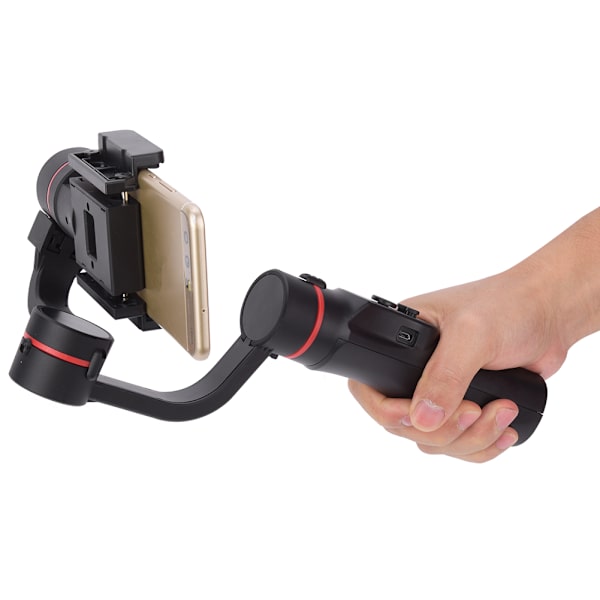 H2 3-axlig handhållen kulled mobiltelefon intelligent anti-shake stabilisator för utomhus live