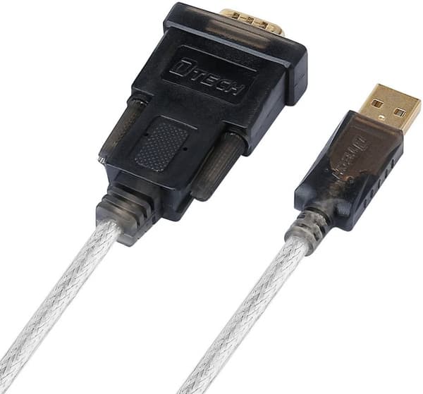 Serielkabel til USB-adapter  Understøtter USB-seriekabel understøtter win7/win8/win8.1/win 10-system, MAC Apple-system, Linux-operativsystem, (6 fod)
