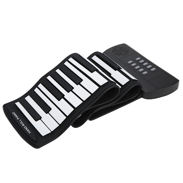 Hand Roll Piano 61 Tangenter Fällbar Silikon Uppladdningsbar Elektrisk Keyboard Musikinstrument