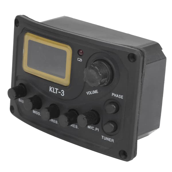 EQ Pickup 4 Band Gitarr Metall KLT‑3 Equalizer Tuner Musikinstrument Tillbehör