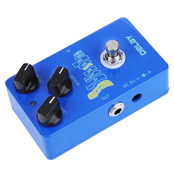 Mini Metal Delay Gitarr Effekt Pedal Hög True Bypass Instrument Tillbehör