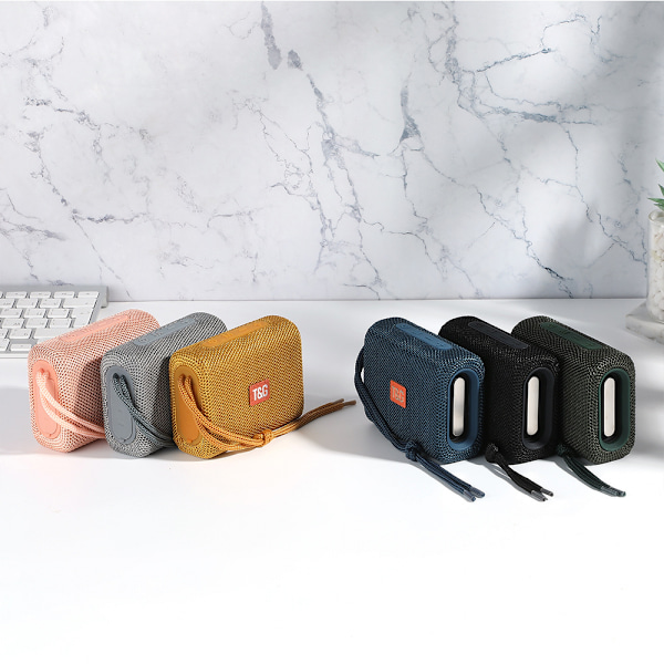 TG313 firkantet trådløs bluetooth-høyttaler utendørs sport bærbar bærbar kort subwoofer Rosa