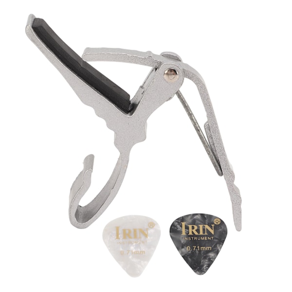 Gitarr Capo Alloy Snabb Tonändring Bärbar Instrument Tillbehör för Spela Prestanda Silver