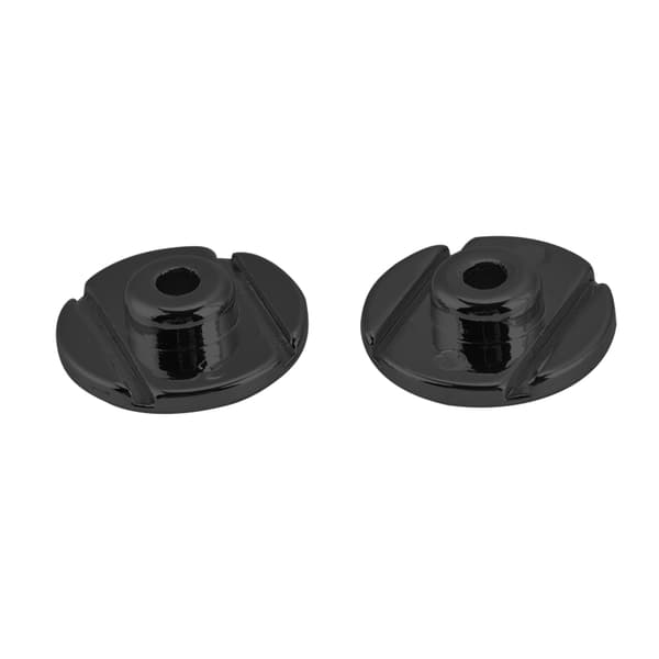 2PCS String Tree Retainer med skruv Elektrisk bas delar tillbehör (svart)