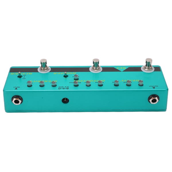 Gitarpedal Multieffekt 5-i-1 Metall True Bypass Buffer for Elektrisk Bass BE-5 DC 9V
