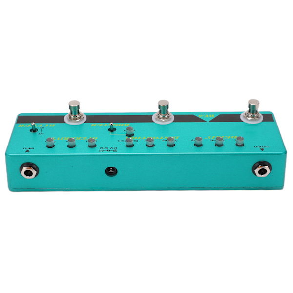 Guitar Pedal Multi Effekt 5-i-1 Metal True Bypass Buffer til Elektrisk Bas BE-5 DC 9V