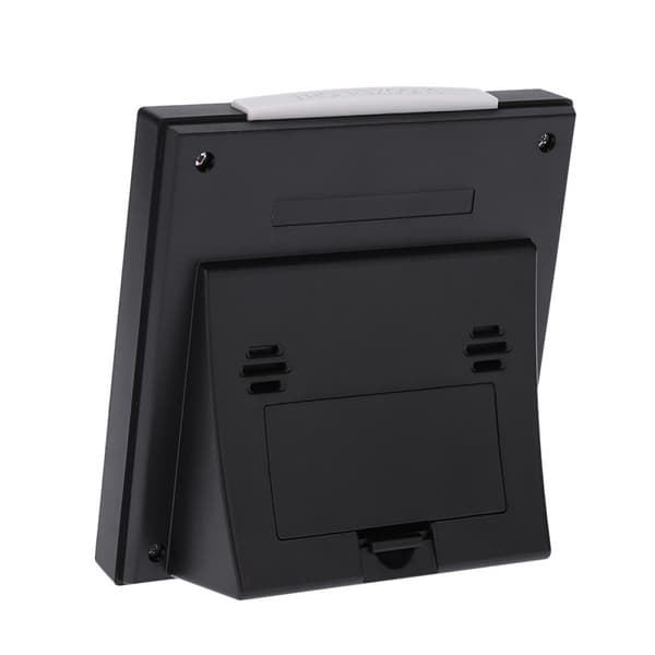 Multifunksjonell digital fargerik LCD-termometer hygrometer klokke alarm snooze-funksjon kalender