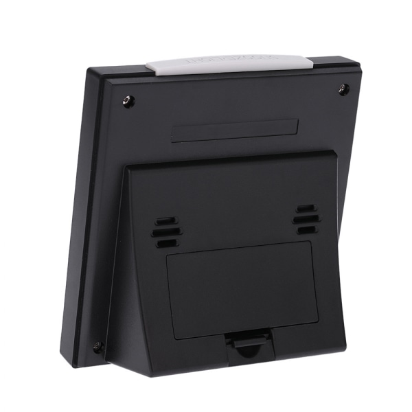 Multifunktionell digital färgglad LCD-termometer hygrometer klocka larm snooze-funktion kalender