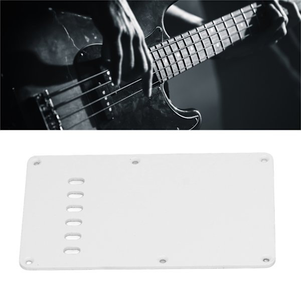 2 st elgitarr bakre lockplatta 6 hål robust utsökt utseende gitarr plektrumskydd bakplatta vit