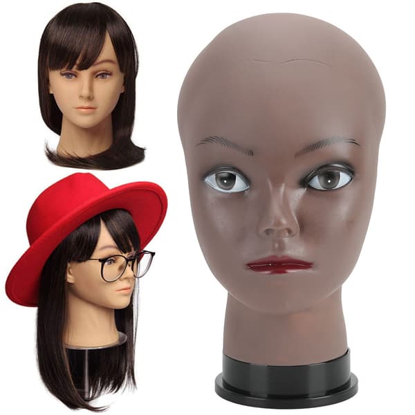 Mannequin Hoved Model Øvelsestræningshoved Model til Paryk Hat Briller Visning