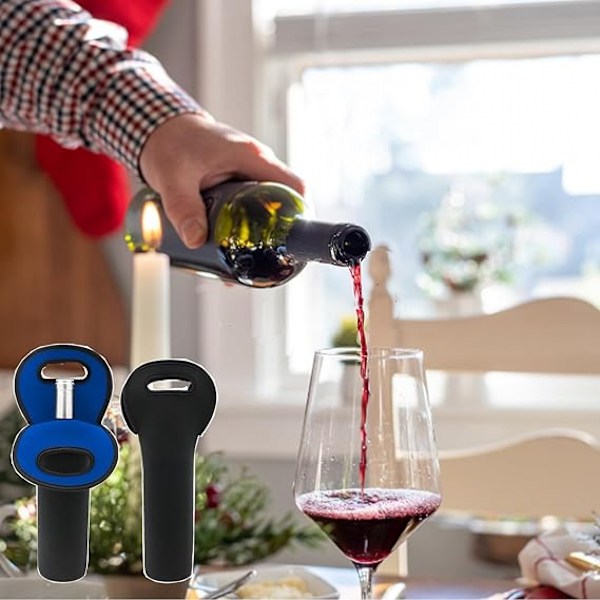 Isolerad vinväska för 750 ml flaskor, mångsidig väska för vin, öl och vatten | Perfekt för restauranger och resor blue