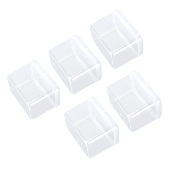 5PCS Svamp Transparent Oppbevaringsboks Flerbruks Bærbar Klar Liten Plastbeholder