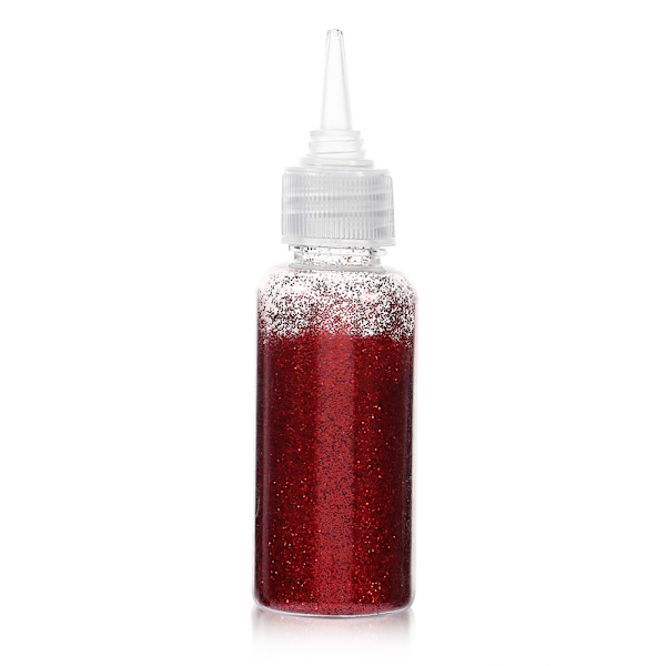 Nagelkonst Glitter Damm Akryl Glansigt Pulver Pigment Manikyr Dekoration Tillbehör Röd