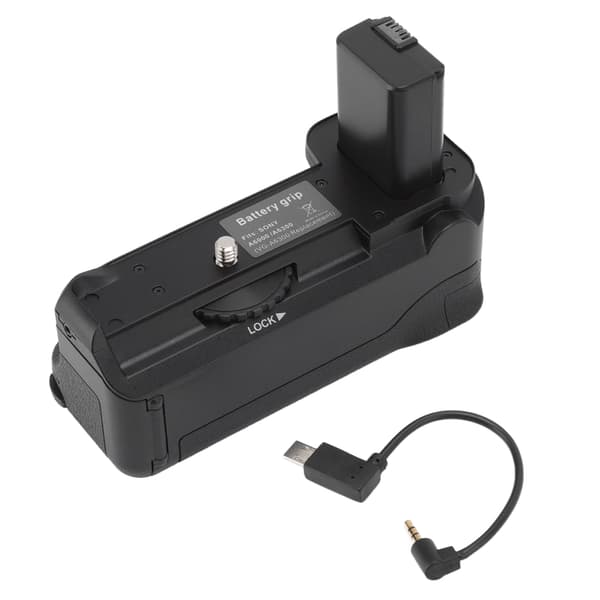 Lodret batterigreb ABS kamerabatterigrebsholder til A6000 A6300 A6400 A6100 A6500