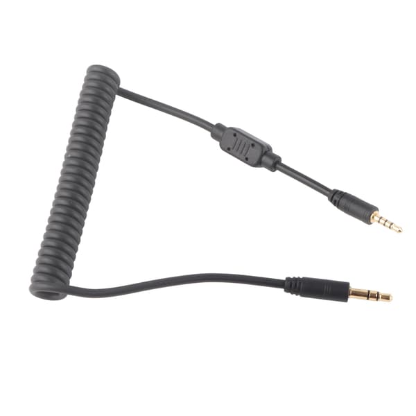 Flash Sync-kabel 3,5 mm han til han spiralkabel til Leica kamera G F-serien DSLR