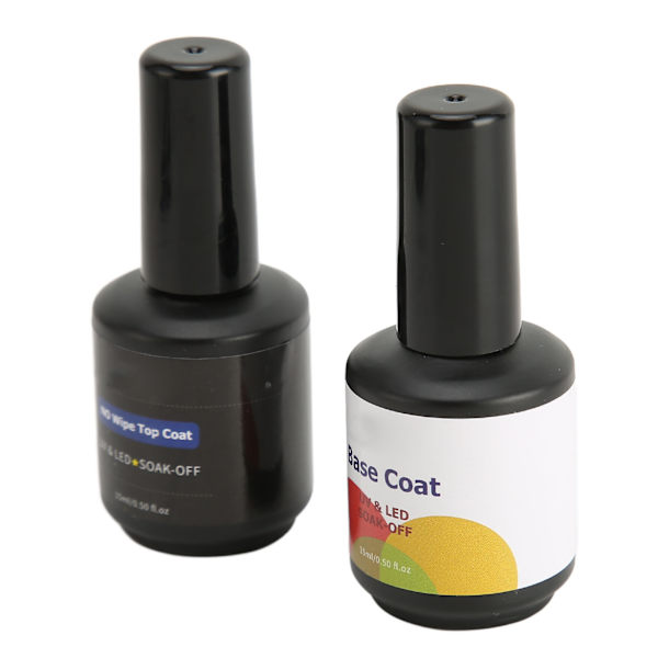 Top Coat Base Coat Sæt Professionel Neglesalon Langvarig Glans Finish Klar Neglekunst Base Top Coat