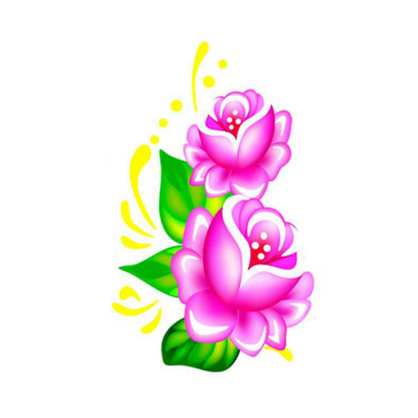 3D Neglekunst Manicure Kunstige Blomsterform Spidser Poleringsklistermærker Dekaler Dekoration XF1064