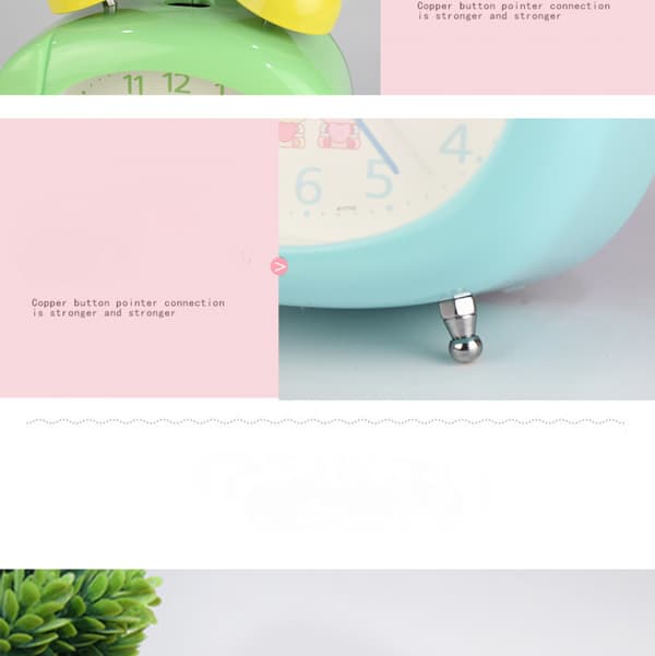 Sängklocka, spargrisklocka, studenthemdekoration skrivbordsklocka