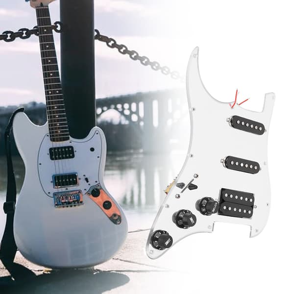 11 Håls Laddad Prewired Pickguard Pickups Set Tillbehör För Elgitarr