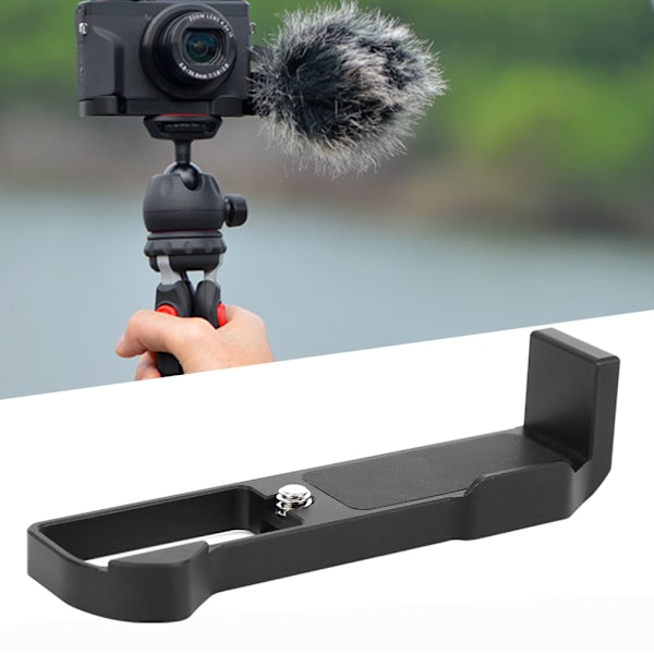 L-formad förlängningsplatta mikrofonadapter VLOG-fotograferingsfäste för Canon G7X MarkIII spegellös kamera