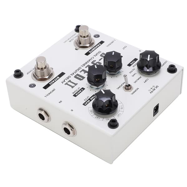 Forsinkelseseffekt Stereo Dual Channel 8 Moduser Loop-opptak Digital Stompbox 2000MS DC9V 220mA