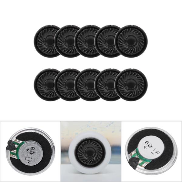 10 st 23 mm 8Ω 1W 94dB Rund Högtalare Horn Audio Högtalare Delar p23-8-1w