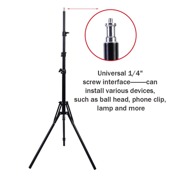 ZOMEI Bærbart Sammenleggbart Fotostudio Lysstativ Belysningstativ for Ring LED-lampe (50 cm)