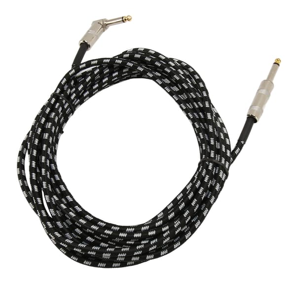 6m akustisk guitar kabel støjreduktion lige vinkel guitar forbinde kabel til bas udskiftning