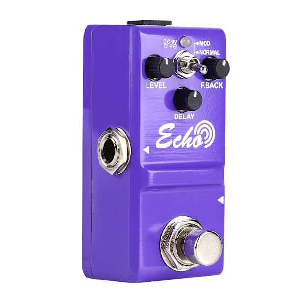 Mini Metal Shell Analog ECHO Kitaraefektipoljin True Bypass -instrumenttivarusteella