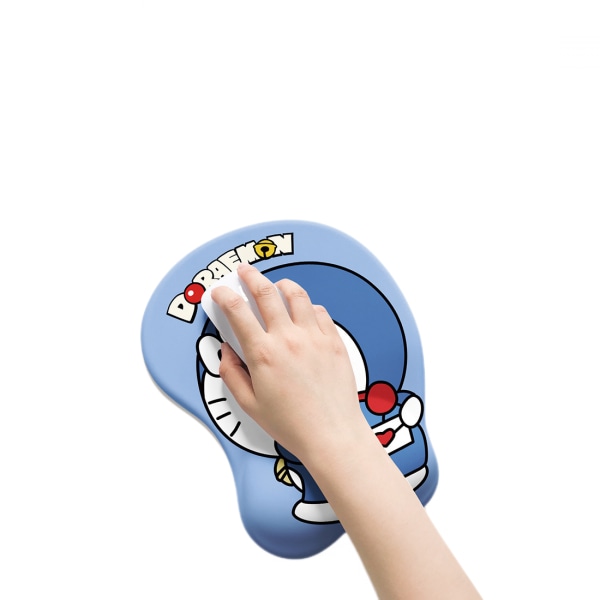 Musmatta Handledsstöd Anime Cartoon Handledsdyna Ass Anti-Slip Pad Silikon Tangentbord Handledsstöd - Gaming Pad Gummibas Designad för bärbara datorer Blå