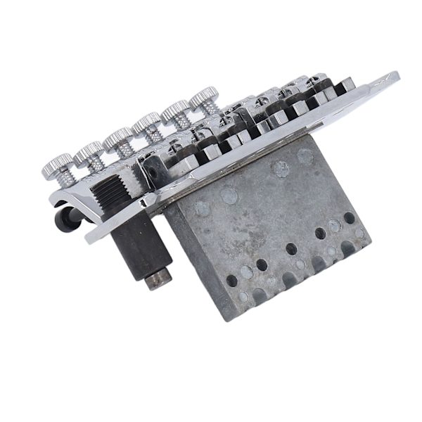 Silver 6-strängad gitarrstall set med tremolo stall montering pawl metall vänsterhänt elgitarr stall set