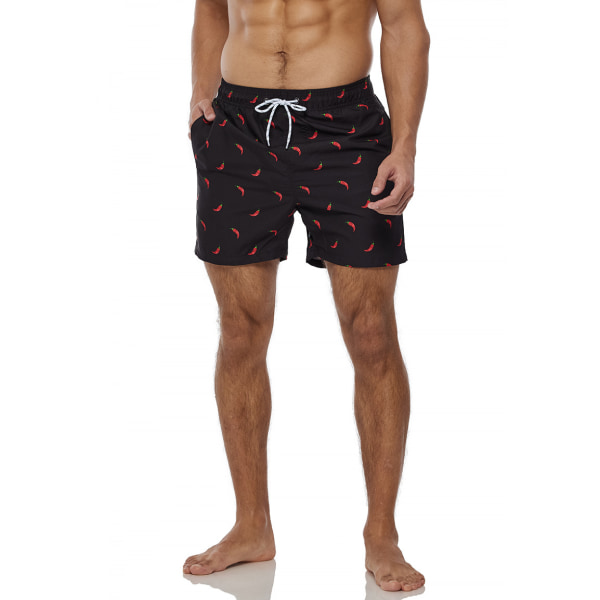 Wekity badbyxor för män, snabbtorkande shorts med fickor (YK19)