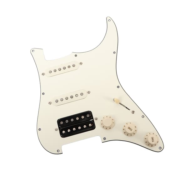 Elektrisk gitarr plektrumskydd vit laddad gitarr plektrumskydd skrap platta för övning prestanda SSH20