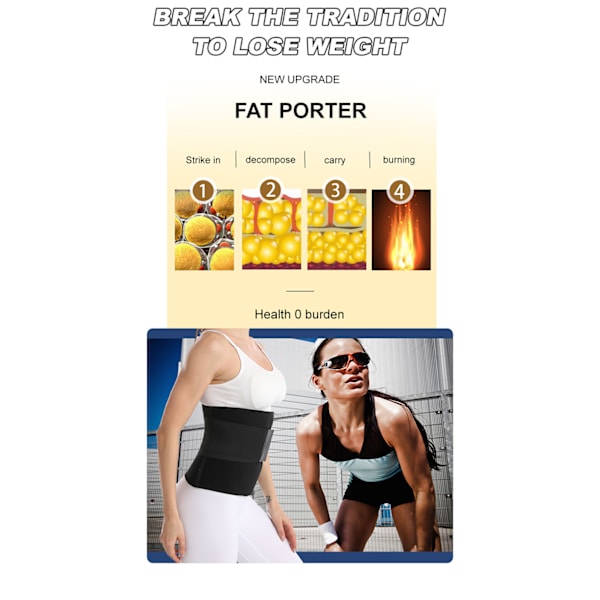 Midjetränare för kvinnor, midjetränare för kvinnor viktminskning vardagskläder, fitness midjebälte justerbar smalare kroppsskulptör