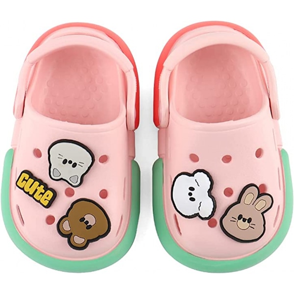 Børnehave Have Clogs Søde Sommer Slip-On Mules Sandaler til Drenge Piger Indendørs Udendørs Strand Gåture Tøfler