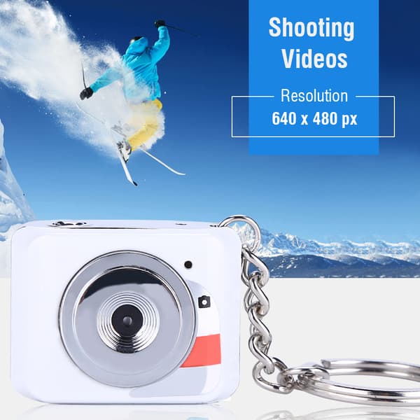 Bärbar multifunktionell Mini HD Digital DV-kamera Videobandspelare Barnpresent Videokamera (Vit)