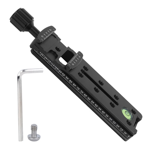Aluminiumlegering Snabbkopplingsplatta Klämadapter Kompatibel med Arca Kulled 140mm