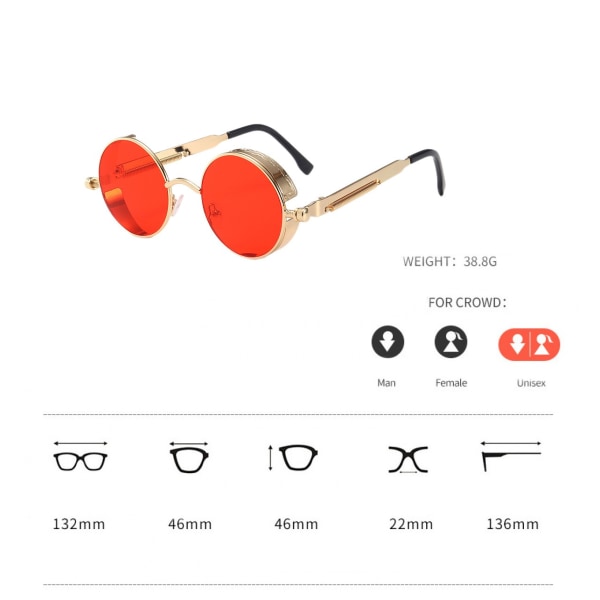 Modepersonlighetsskal Solglasögon Båglösa glasögon för kvinnor män Halloween festglasögon Trendiga glasögon UV 400 skydd