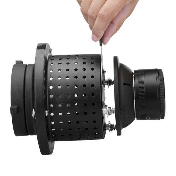 NiceFoto SN-29 Professionel Blitzlys Snoot 50mm 1.8F Linse til Bowens Mount