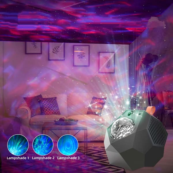 Aurora Galaxy Starry Projector Julgåvor Ocean Wave Projection Star