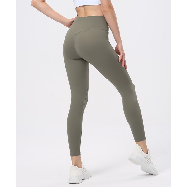 Fit Kompressions Yoga Bukser Power Stretch Trænings Leggings med Høj Talje Mavekontrol (S)