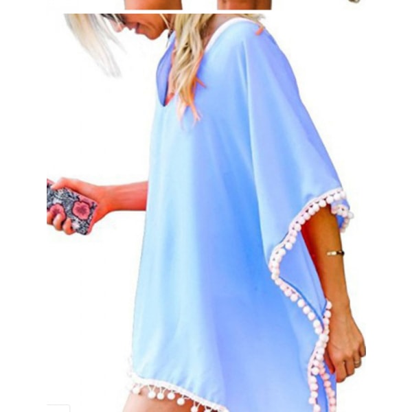 Kvinnors Chiffon Baddräkt Strand Baddräkt Baddräkt Överdrag för Badkläder --- Gul A（Storlek S）