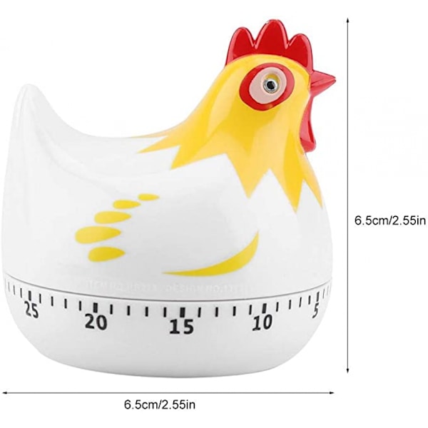 Kök Timer Ugn Timer, Kök Timer Kokt Ägg Timer Ägg Timer för Kök för Matlagning för Hembakning(Vit)